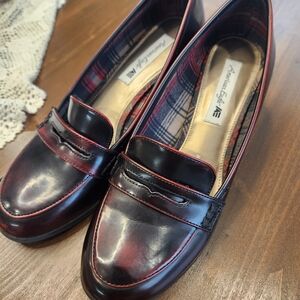 American Eagle Red Penny Loafers